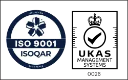 ISOQAR UKAS ISO 9001 joint logo