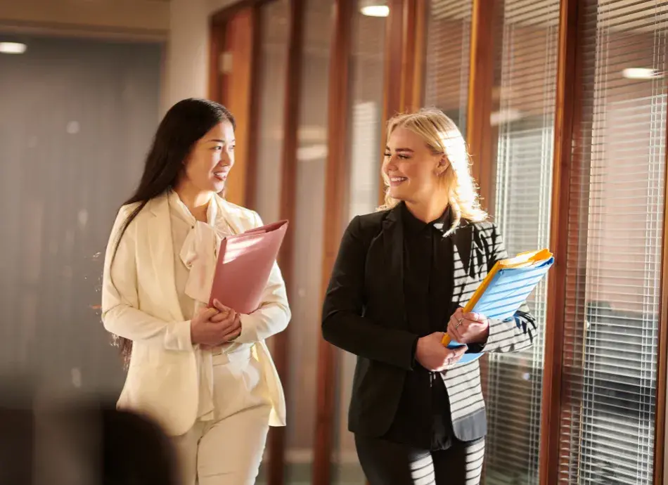 2 women working in a law firm