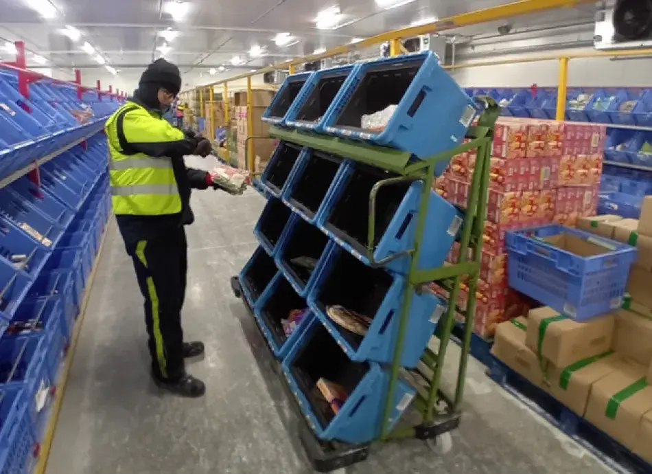 Man working in store