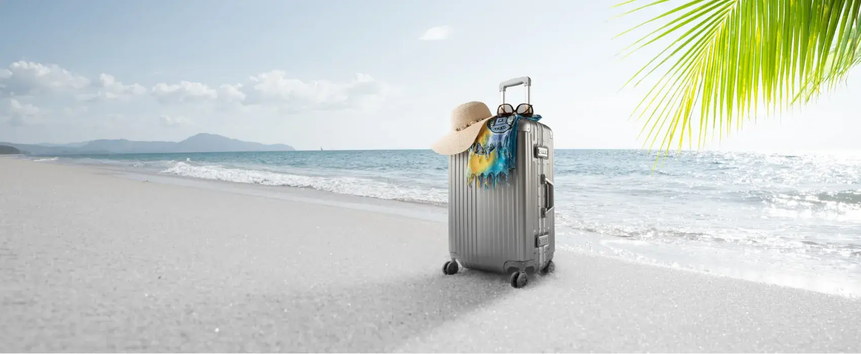Beach with Suitcase