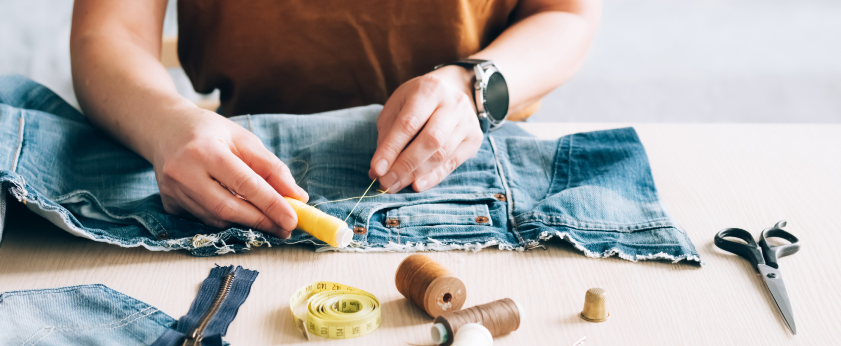 Repurposing old jeans