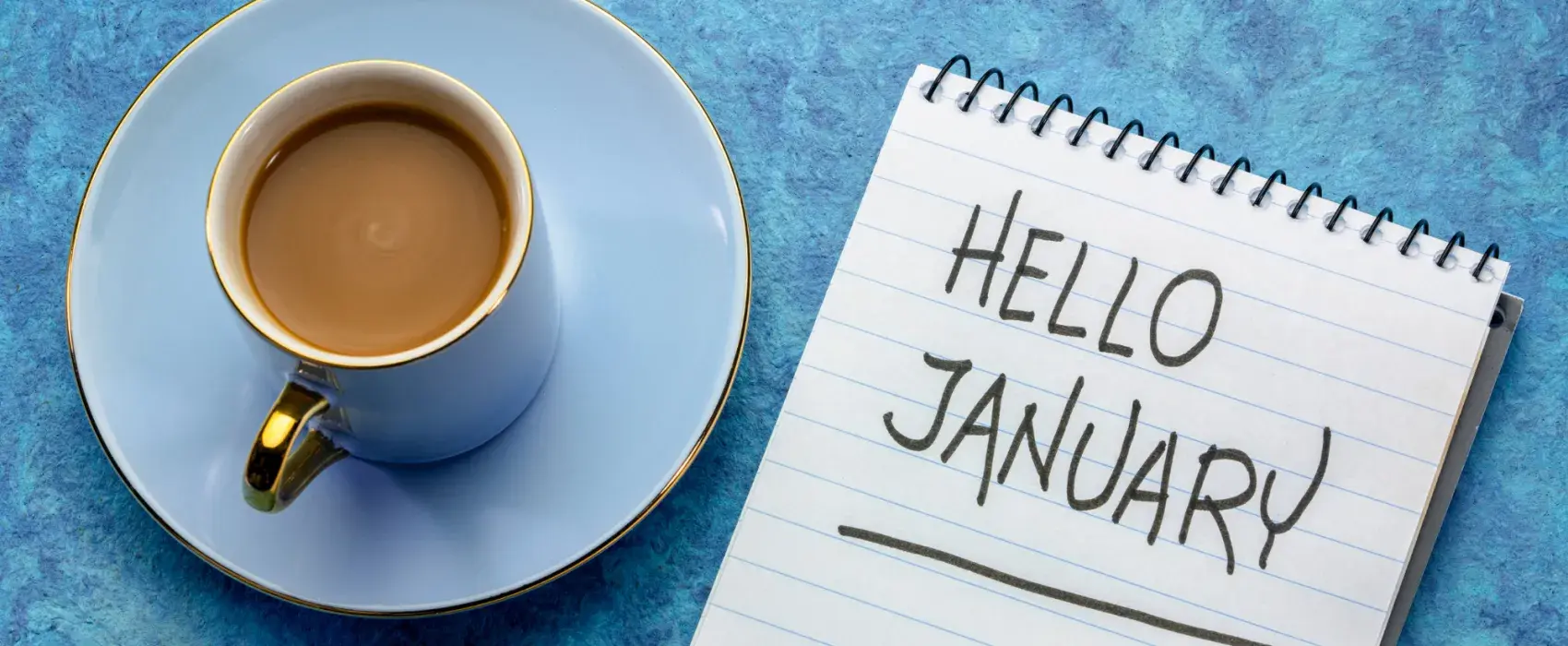 Notepad saying hello january