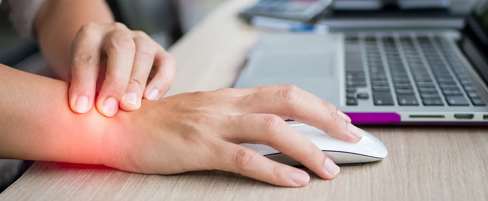 Arthritis using a computer mouse