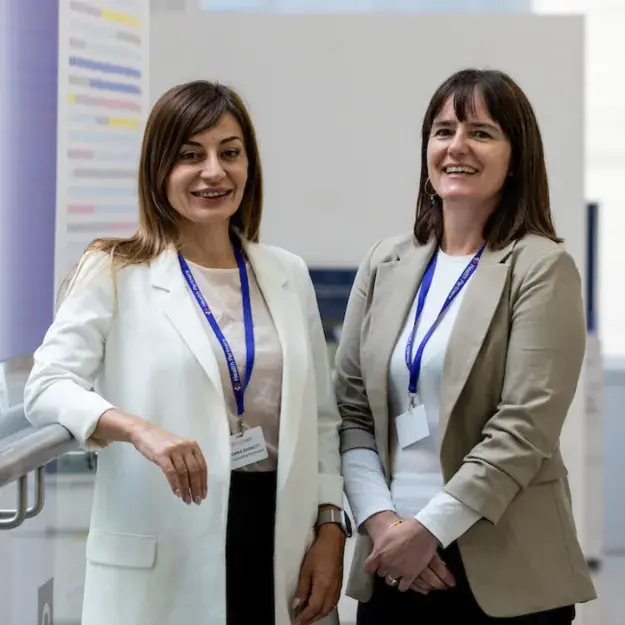 Two female employees